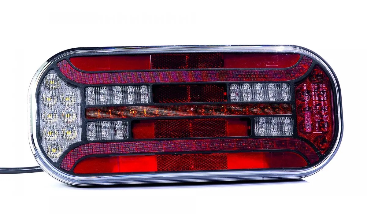 Koncové světlo FT-600 LED levé + osv. SPZ 12/24V s dynamickým blinkrem a Odporem