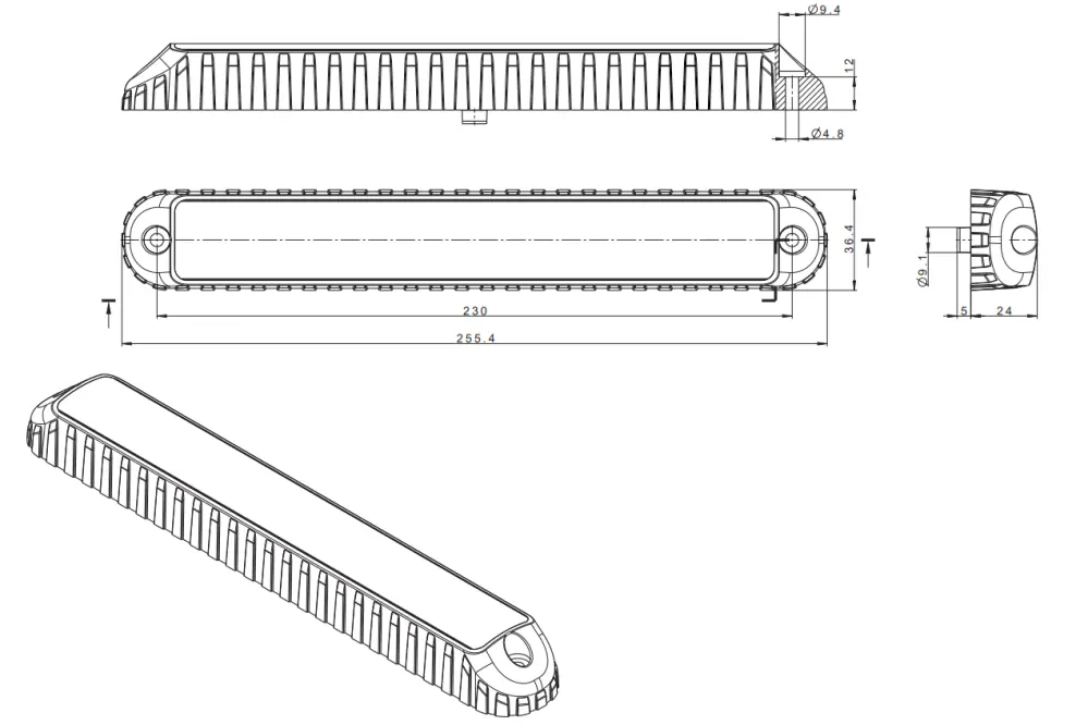Mlhové a zpětné světlo FT-341 LED 12/24V