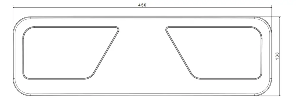 Koncové světlo FT-700-066 LED 24V, 6-funkční, L, 7PIN TYCO