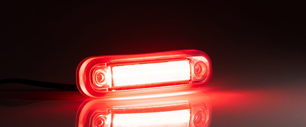 Poziční světlo FT-045 LED 12/24V červené