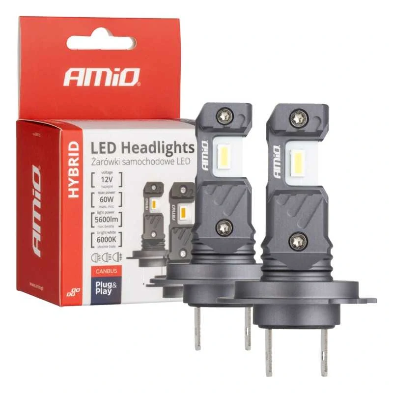 2ks žárovka LED H1 12V 2800 lm HYBRID