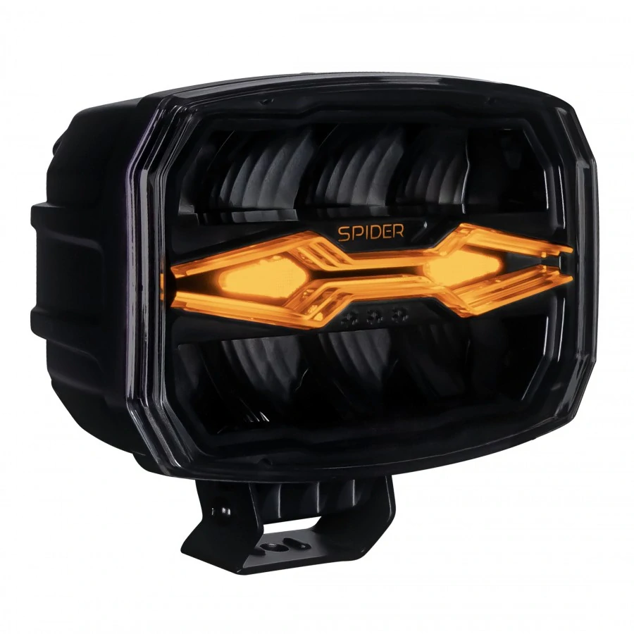 Dálkové LED světlo X-Spider Ninja, oválné, 12/24 V + strobo