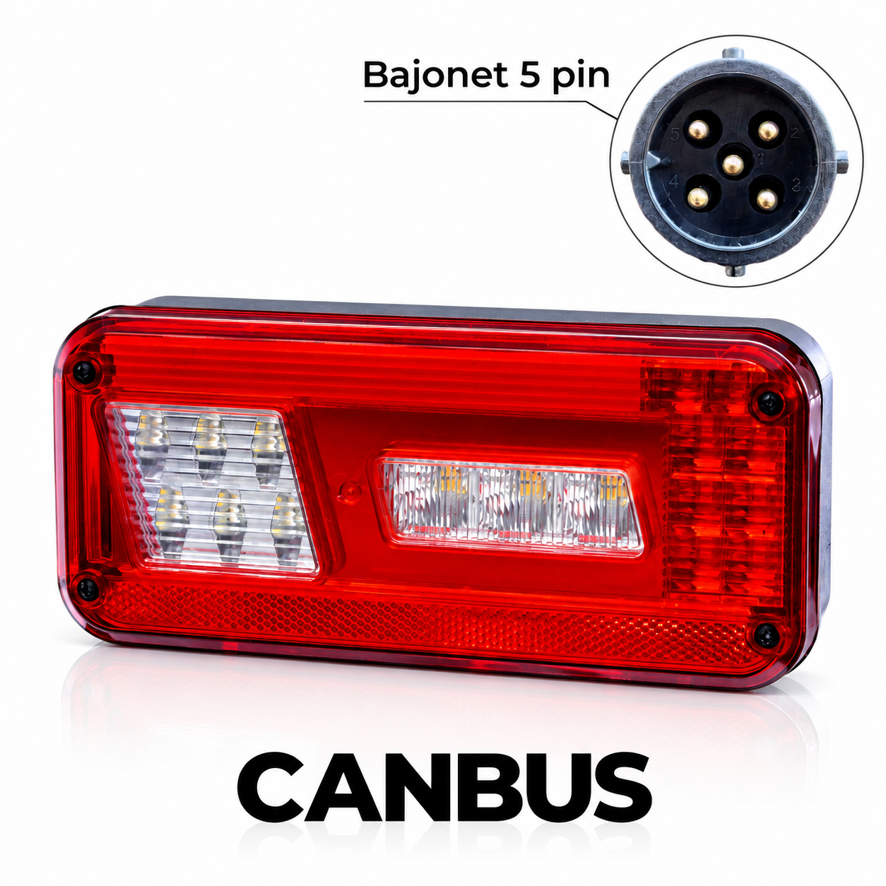 Koncové světlo DPT-30 LED CANBUS pravé (couvačka)