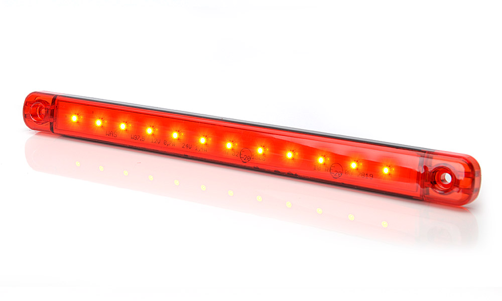 Pozička W97.5/721 červená LED 12/24V