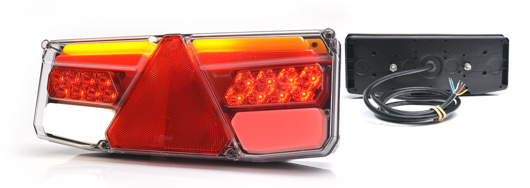 Koncové světlo W170DD/1187 pravé 12/24V LED s dynamickým blinkrem