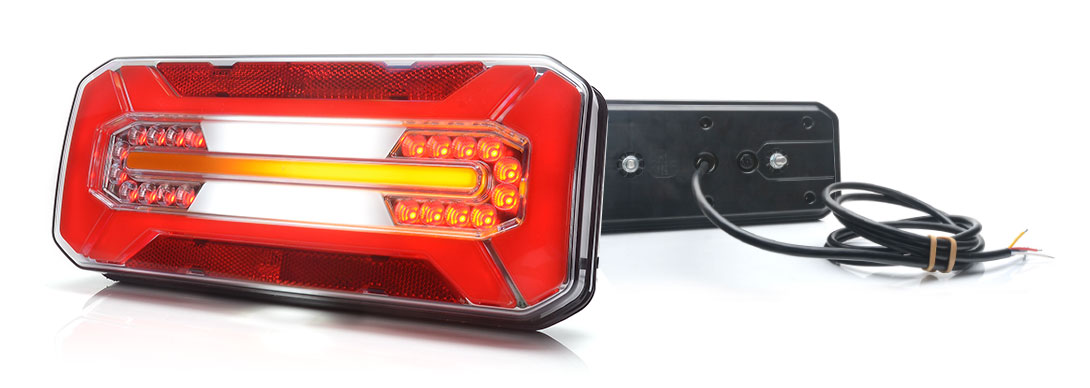 Koncové světlo W185DD/1302 levé s osv. SPZ LED 12/24V a dynamickým blinkrem