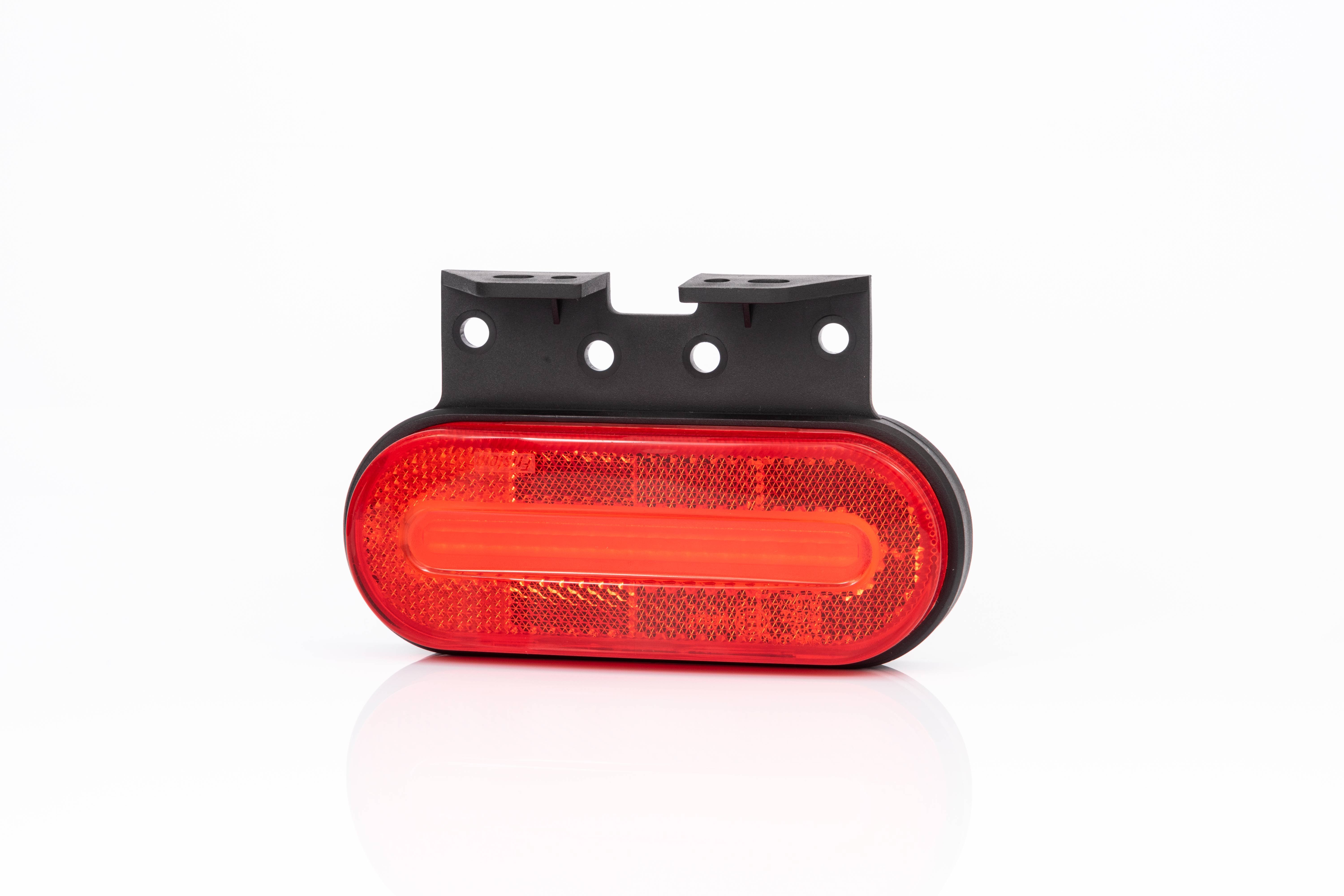 Pozička  FT-070+držák LED červená 12/24V