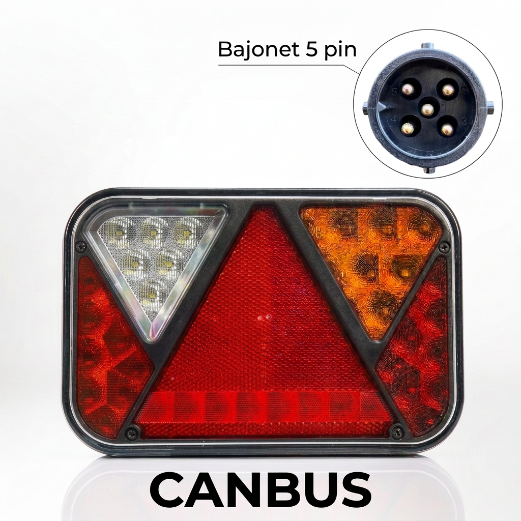Koncové světlo FT-270 pravé CANBUS LED 12V s couvacím světlem BAJONET 5pin