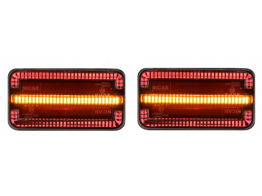 Sada bezdrátových koncových světel LED 12/24V 7pin