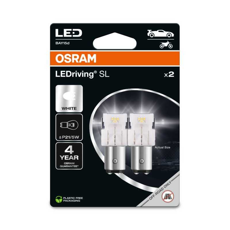 LED 12V 21/5W BAY15d OSRAM blistr 2ks čirá