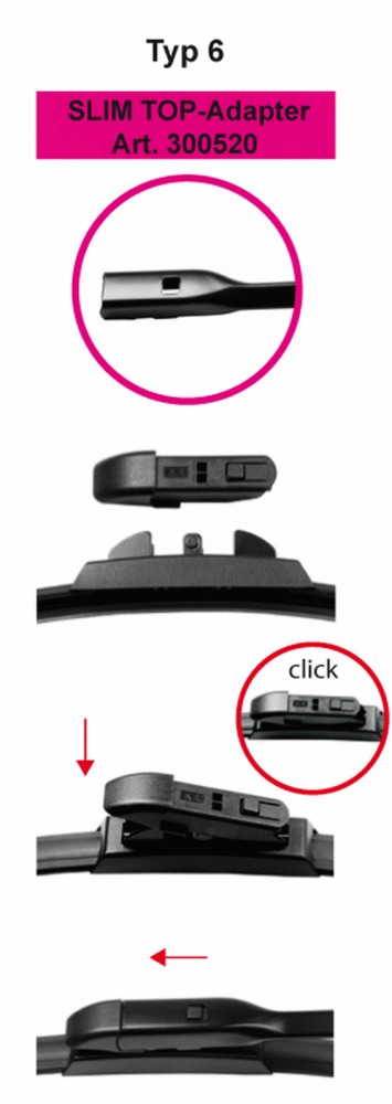 Adaptér stěrače all season SLIM TOP