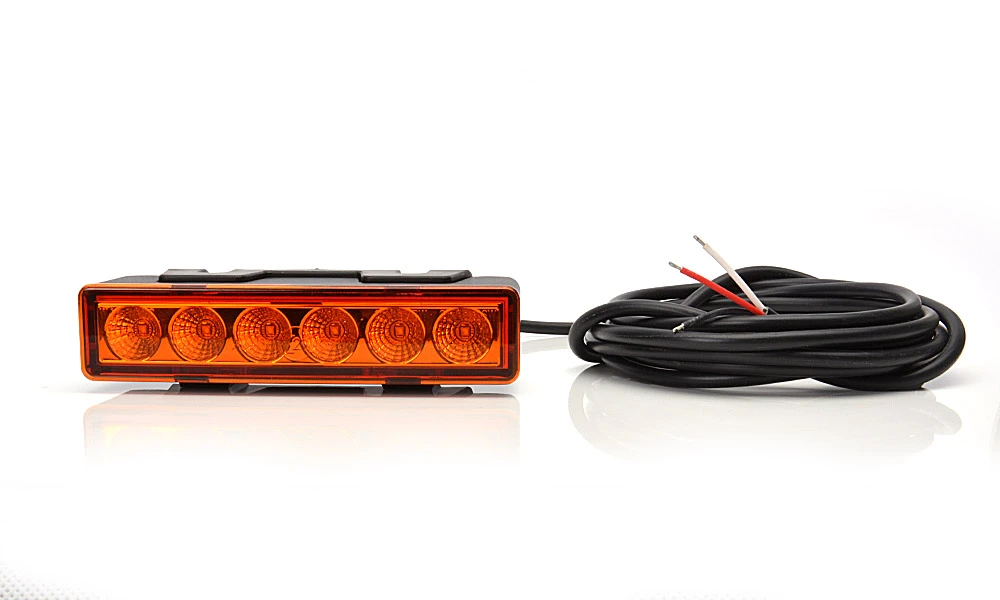 Predátor LED W117 oranžový 12/24V