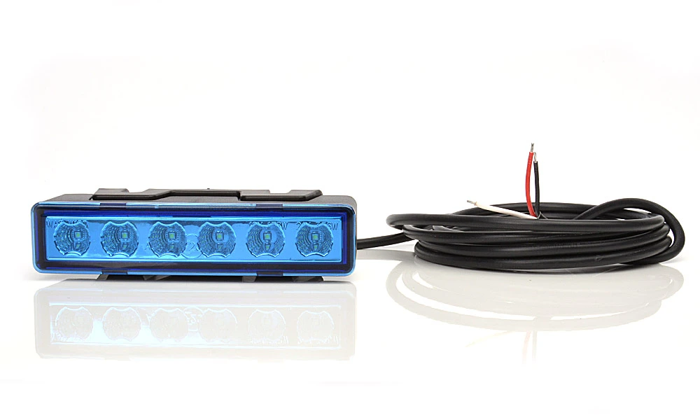 Predátor LED W117 modrý 12/24V