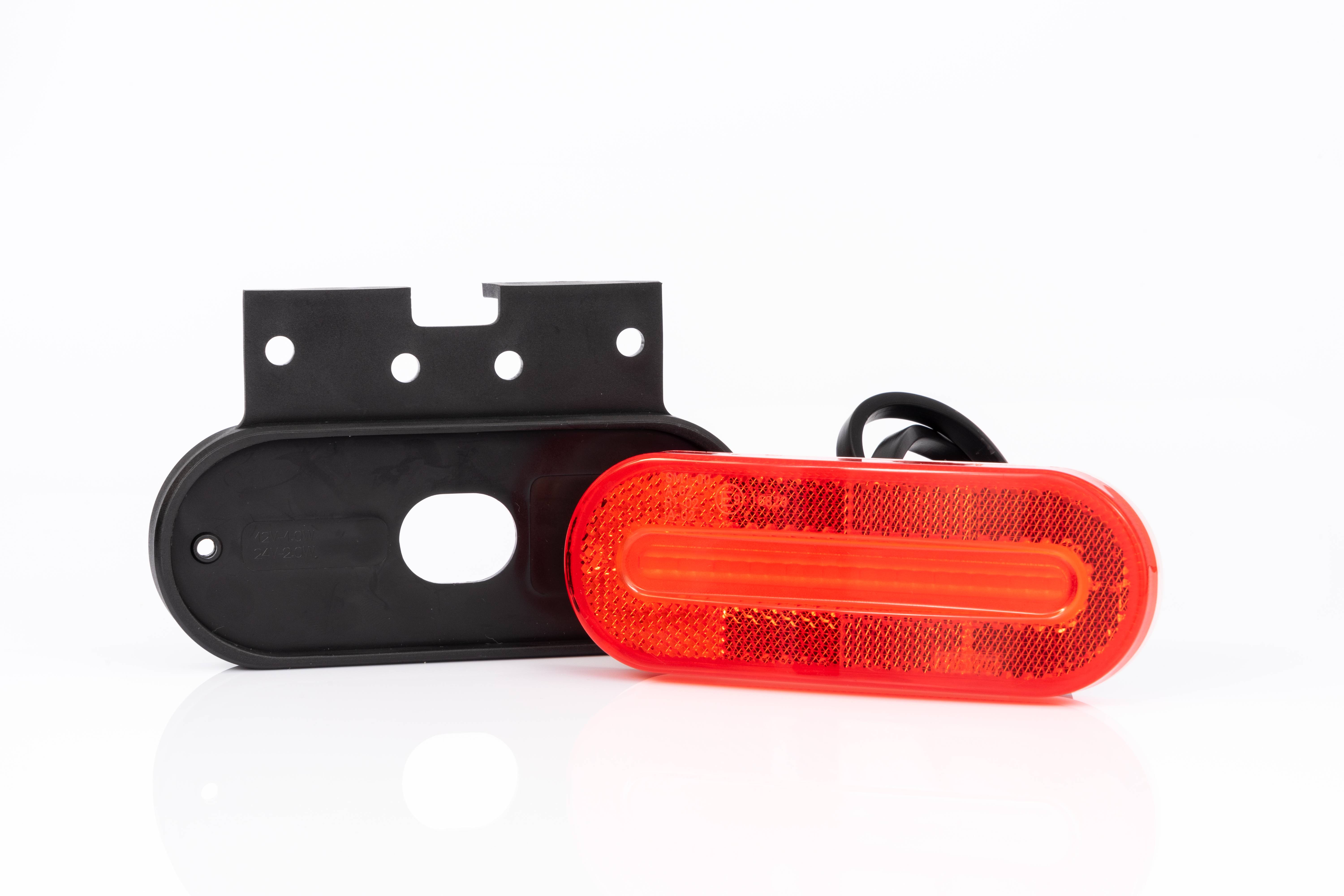 Pozička FT-070+držák LED červená 12/24V
