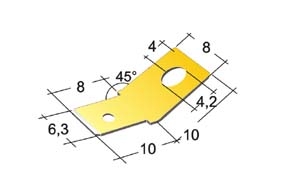 KN 6,3x0,8/M4 kolík nýtovací