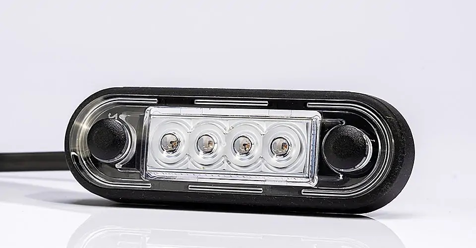 Poziční světlo FT-073 červené LED 12/24V