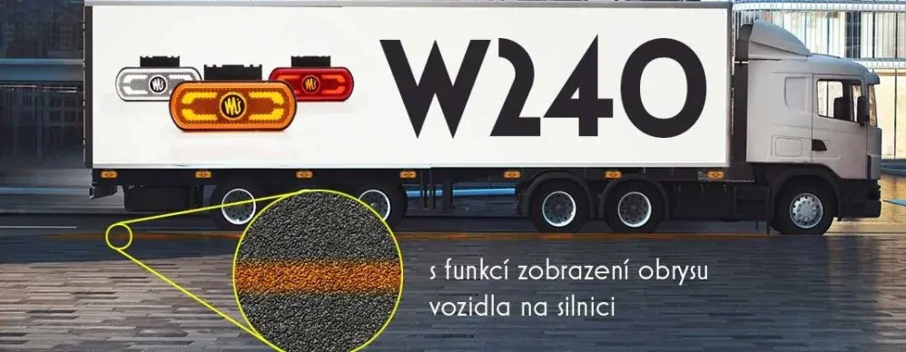 Boční poziční světlo LED W240 č.1598 "LASER"