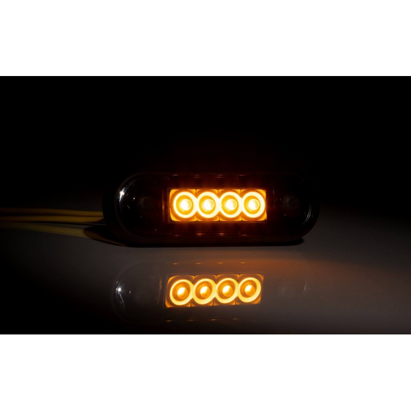 Poziční světlo LED FT-073 oranžové DARK 12/24V