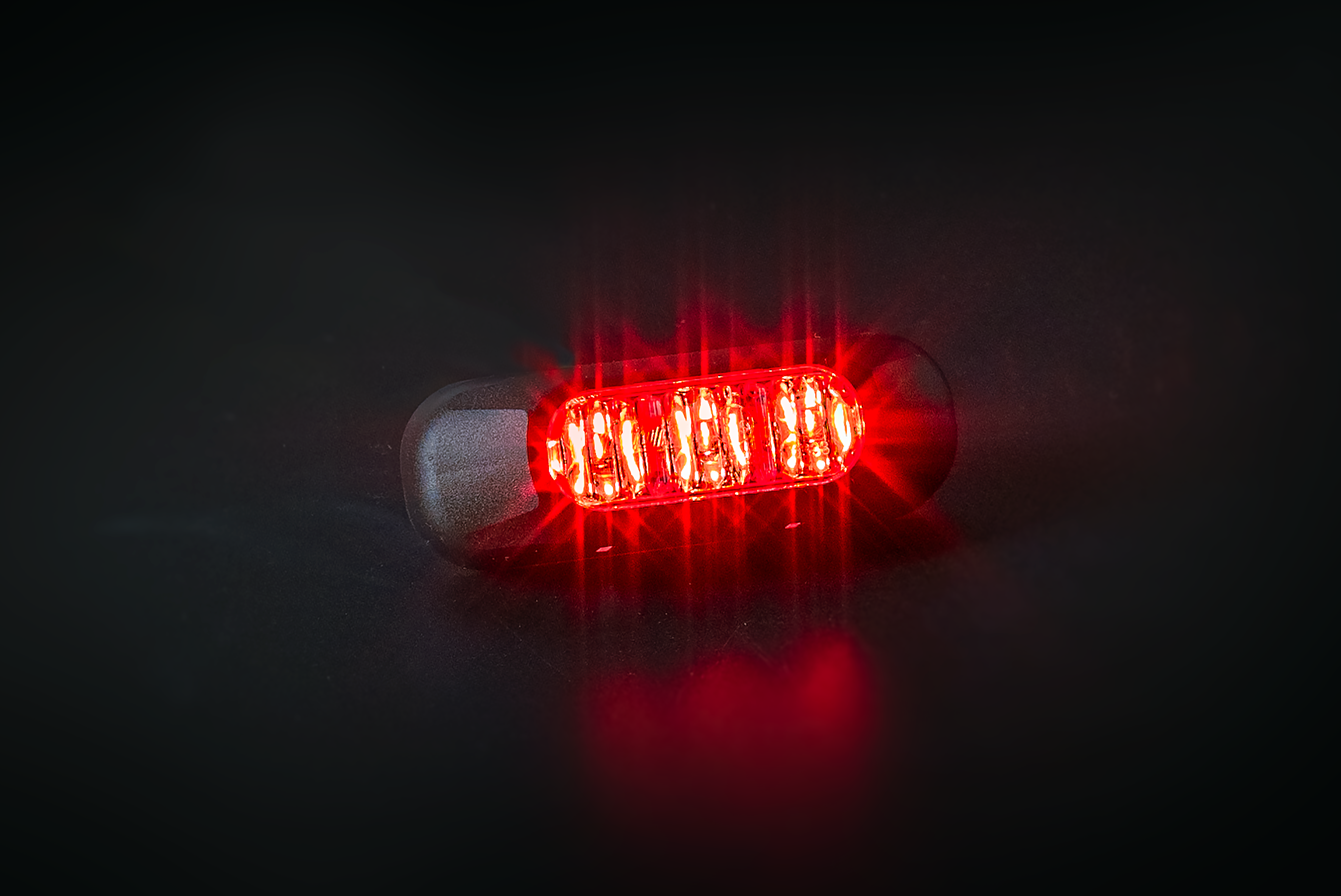 Stroboskop LED FT-210 červený 12/24V (1ks)