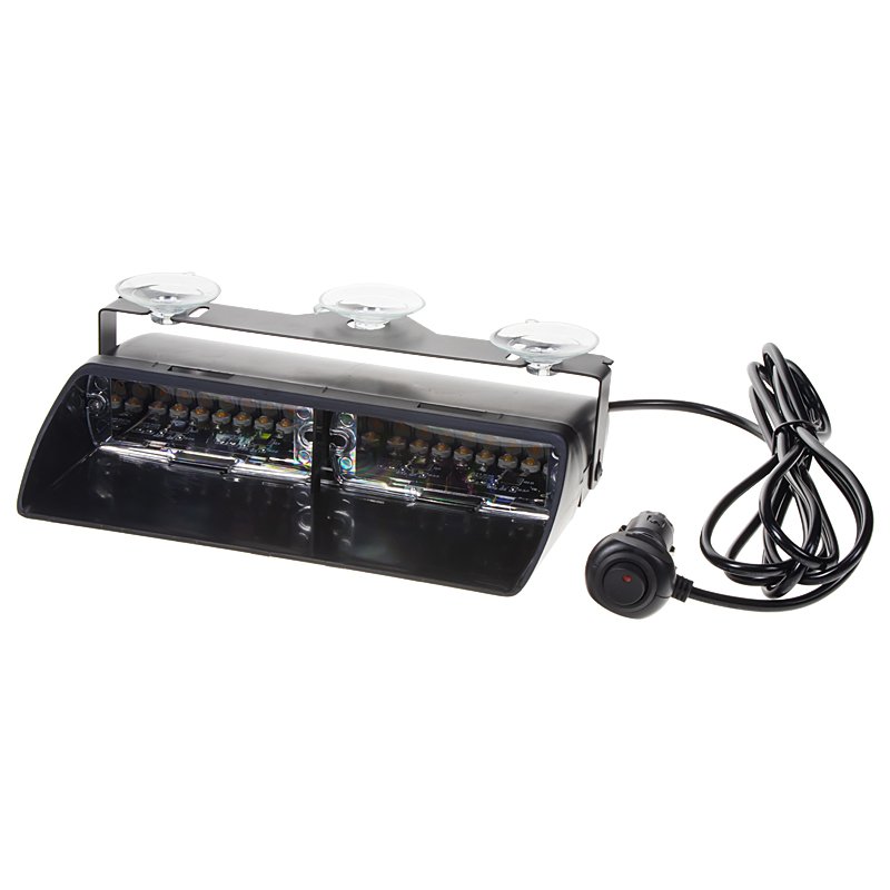 Stroboskop vnitřní, 16x LED 3W, 12V, oranžový