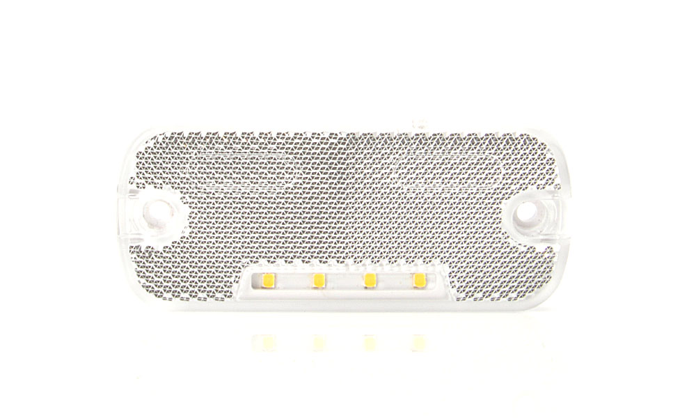 Poziční světlo W128/906 bílé s držákem LED