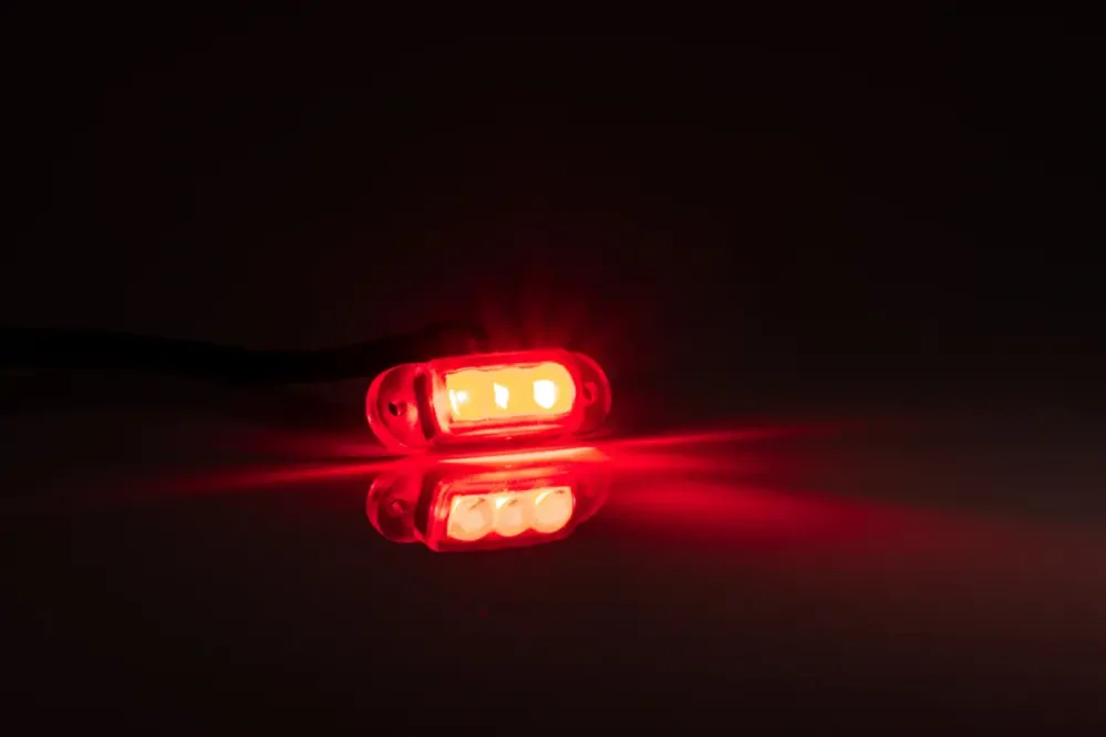 Osvětlení postřikovačů - poziční světlo LED FT-090 červené 12V