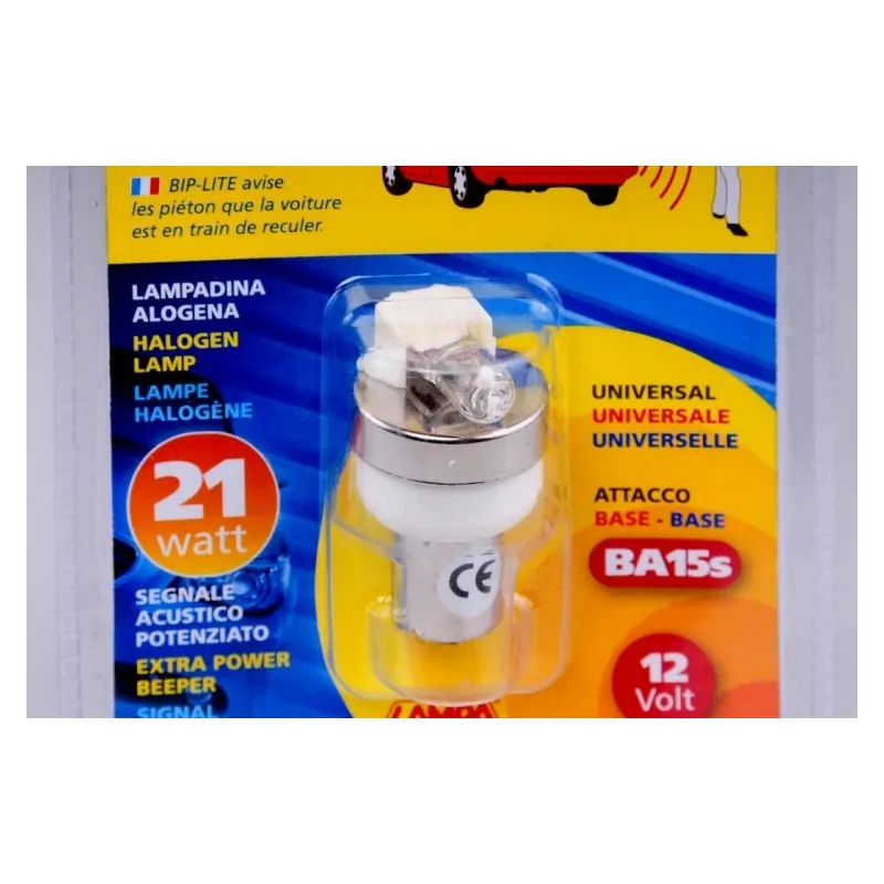 Žárovka 12V BA15s couvací alarm halogen