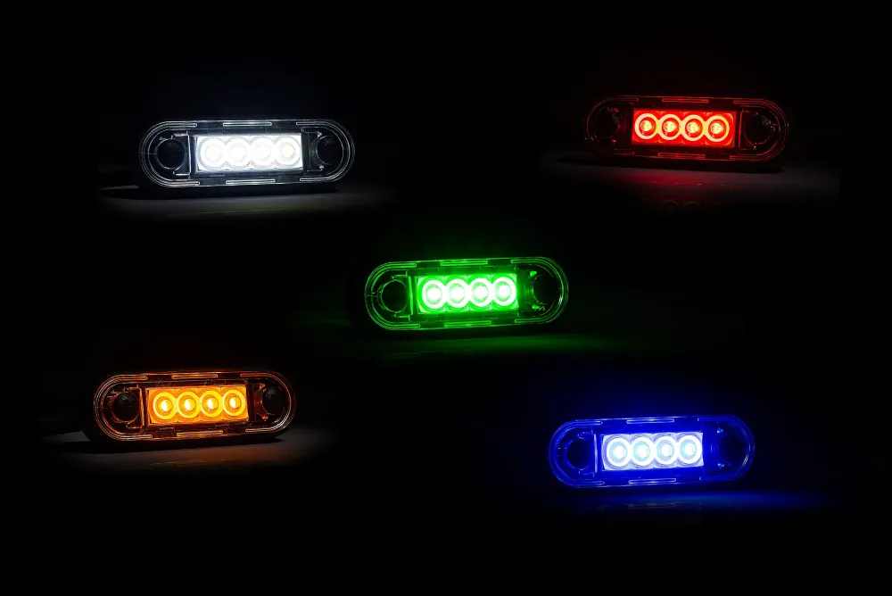 Poziční světlo FT-073 modré LED 12/24V