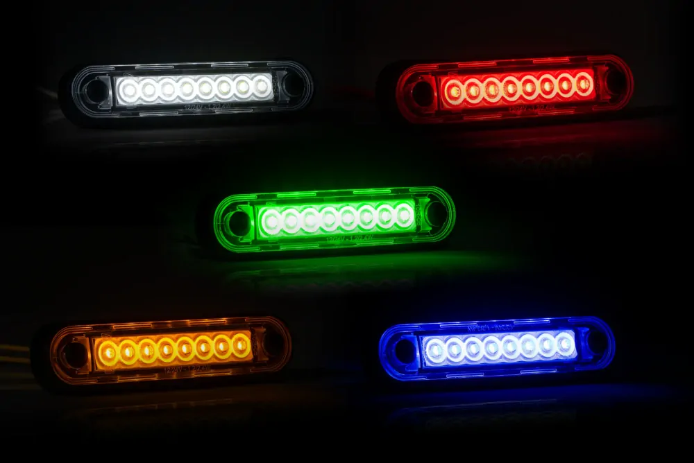 Pozička  FT-073 LONG LED zelená 12/24V