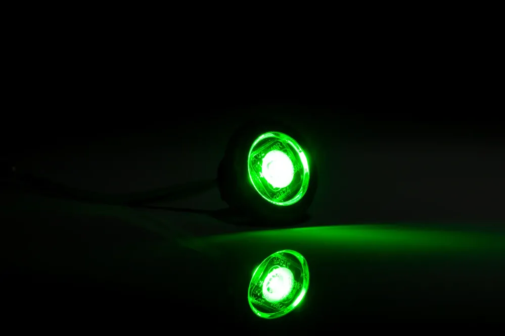 Poziční světlo FT-074 zelené LED 12/24V