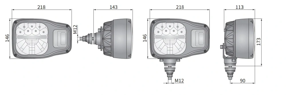 EGV1. 54062 LEVÉ světlo hlavní FULL LED 12/24V