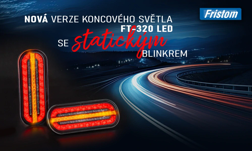 Koncové světlo FT-320 LED 12/24V se STATICKÝM blinkrem