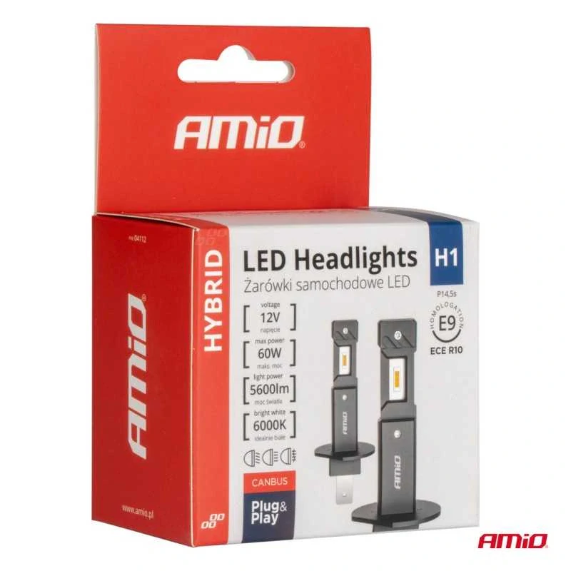 2ks žárovka LED H1 12V 2800 lm HYBRID
