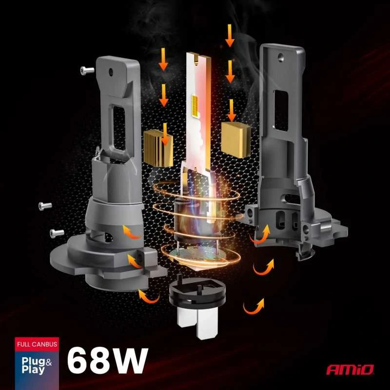 2ks žárovka LED H7 12/24V 3823 lm