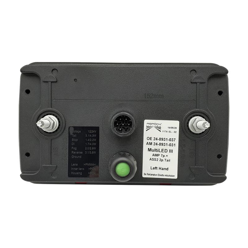 Koncové světlo LED MultiLED lll. levé 7pin Aspoeck
