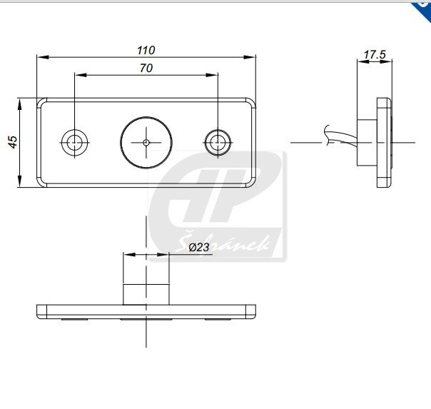 Pozička MD-013 LED čirá 12/24V