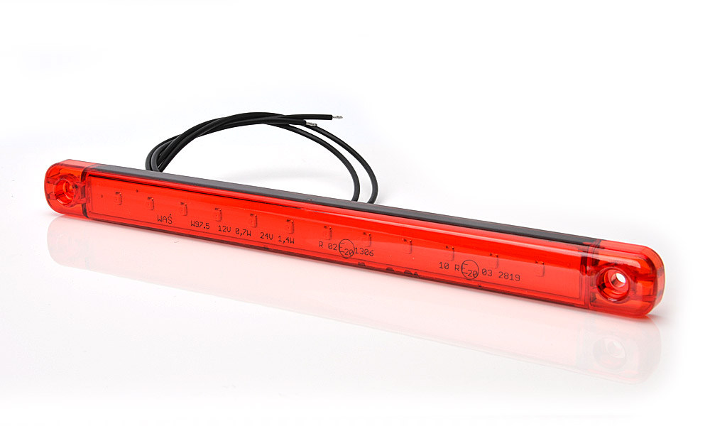 Pozička W97.5/721 červená LED 12/24V