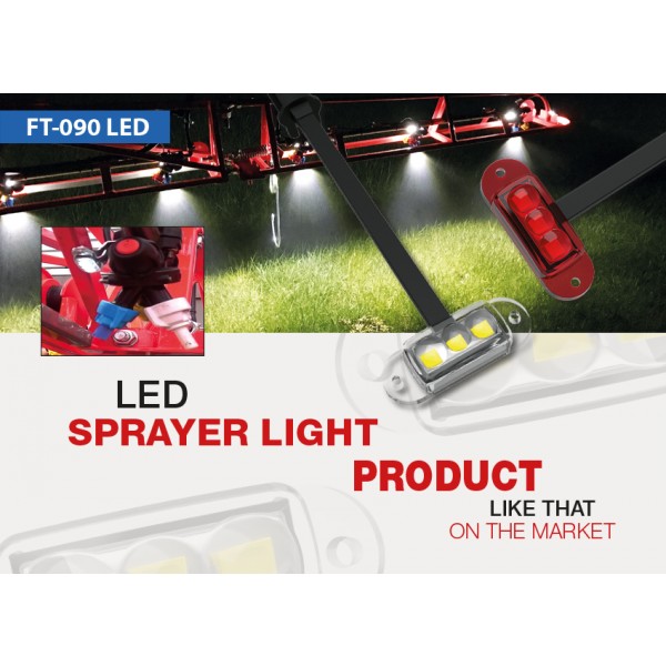 Osvětlení postřikovačů - pozička FT-090 LED 12V čirá