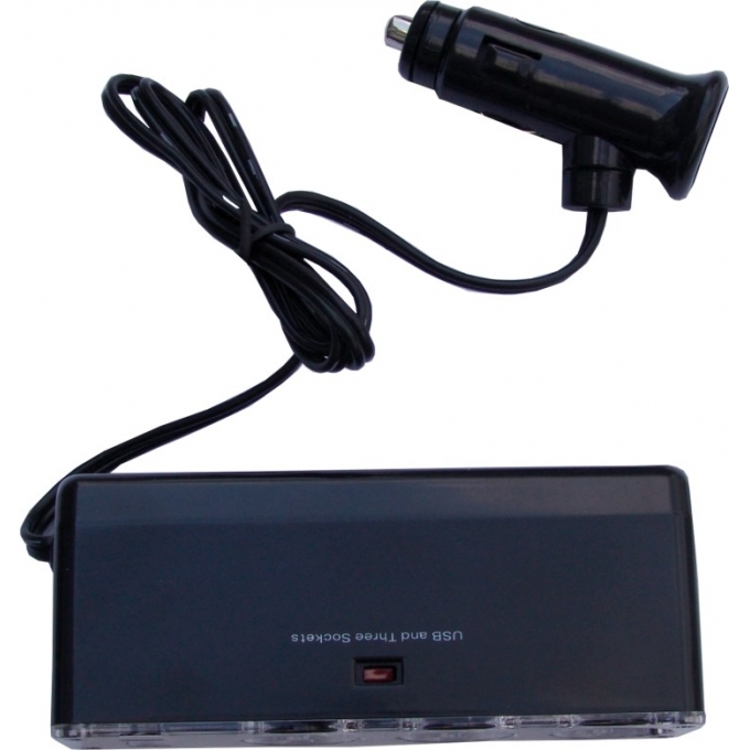 Roztrojka do zapalovače s kabelem + USB