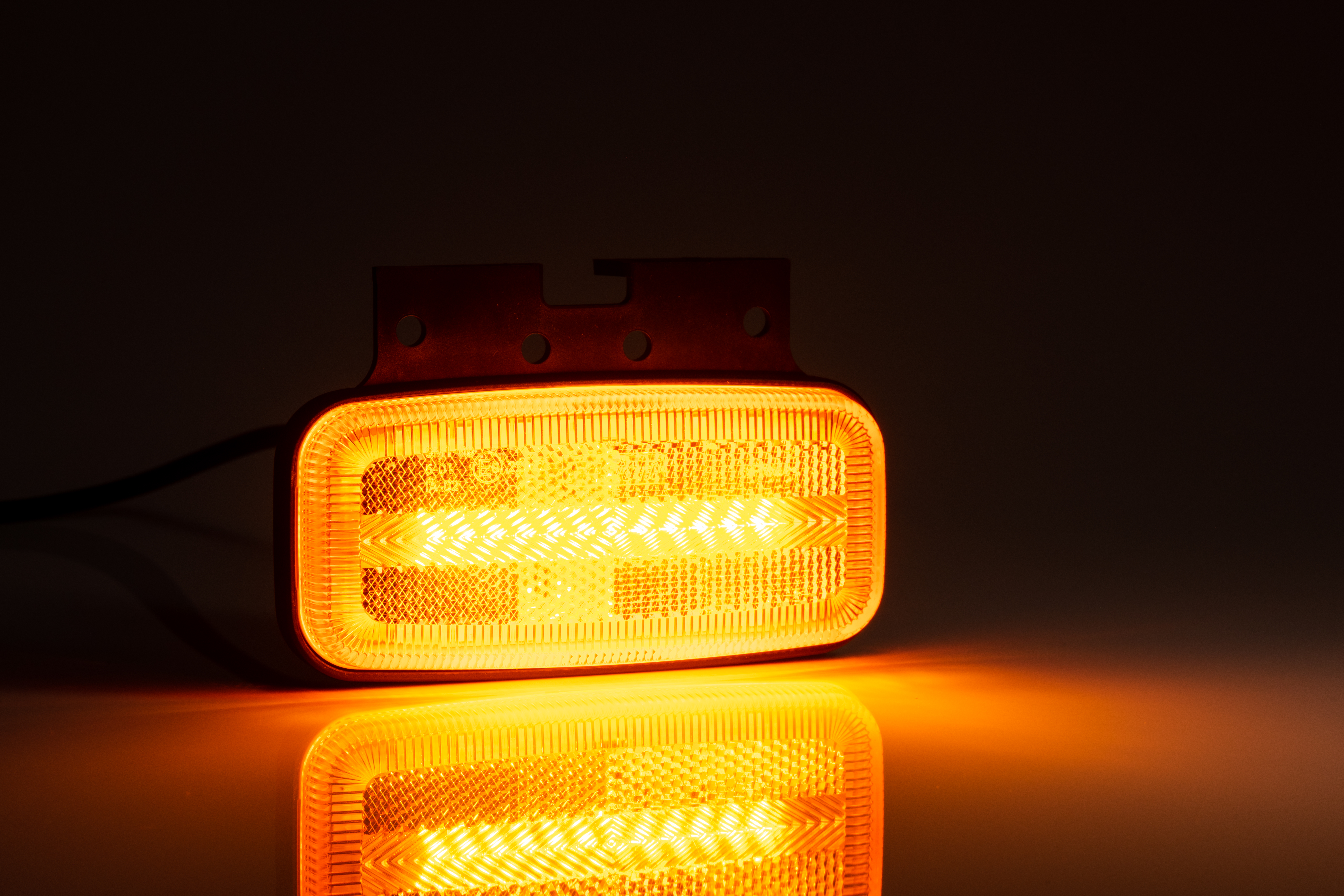 Poziční + boční směrové světlo FT-080+K oranžové LED 12/24V