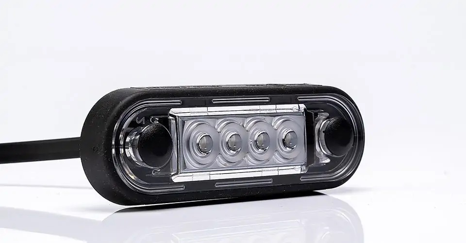 Poziční světlo FT-073 červené LED 12/24V