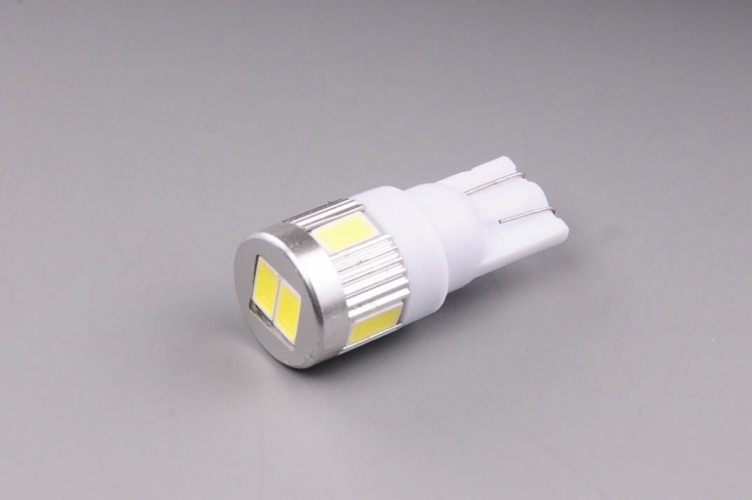 žárovka LED 12V 5W W2,1x9,5d čirá s čočkou 6xLED 5630