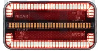 Sada LED koncových světel s magnetem, 3-funkční, 12 m, 7pin