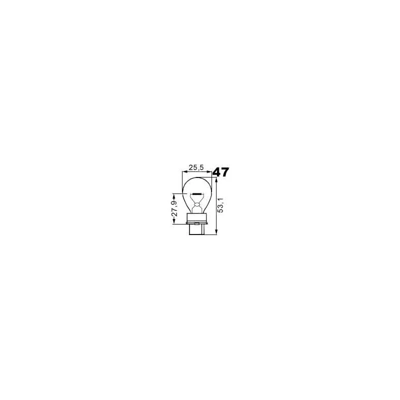 Osram Autožárovka 12V 27W W2,5x16d