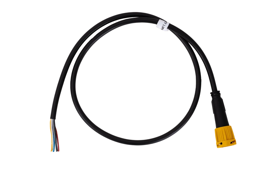 Bajonet 6 pin s vodičem 1m LEVÝ žlutý