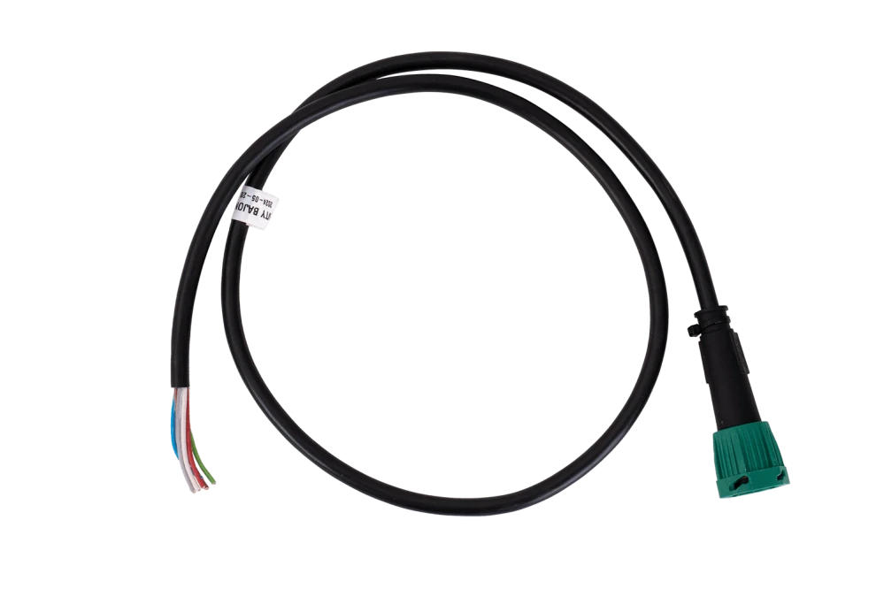 Bajonet 6 pin s vodičem 1m PRAVÝ zelený