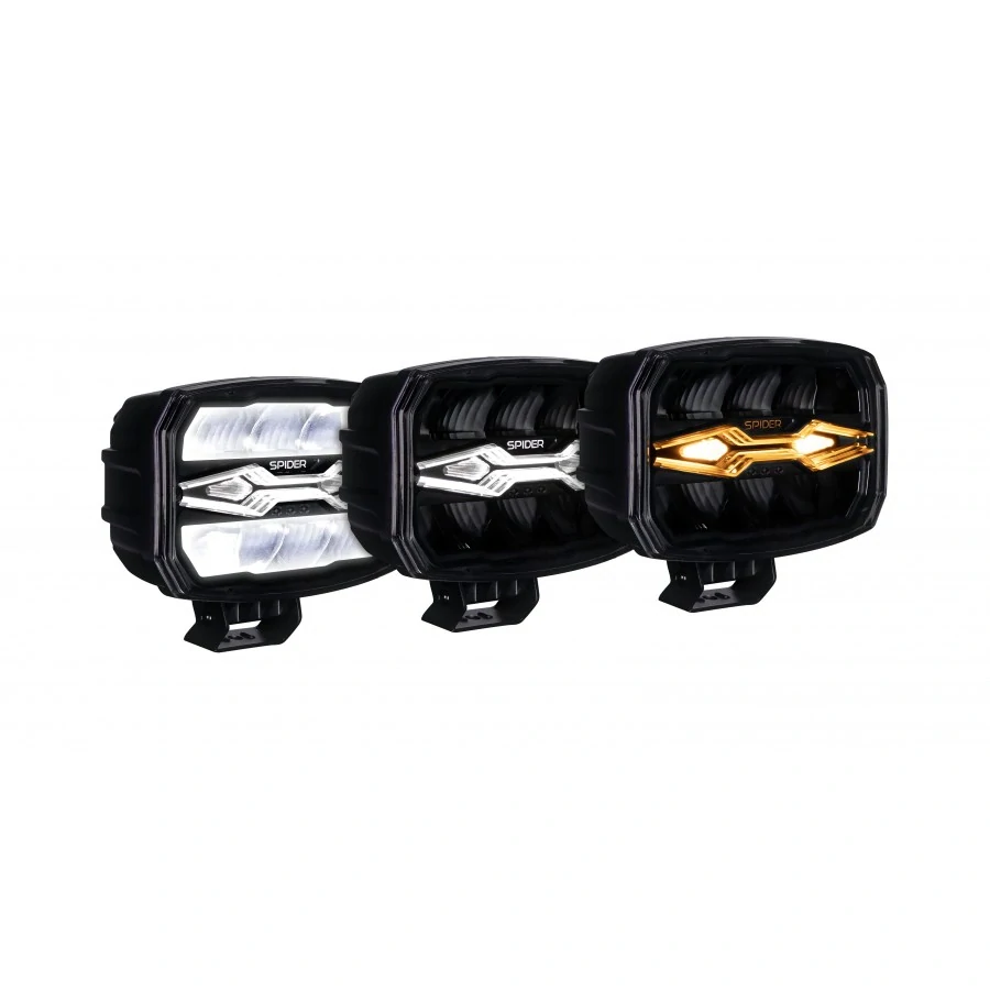 Dálkové LED světlo X-Spider Ninja, oválné, 12/24 V + strobo