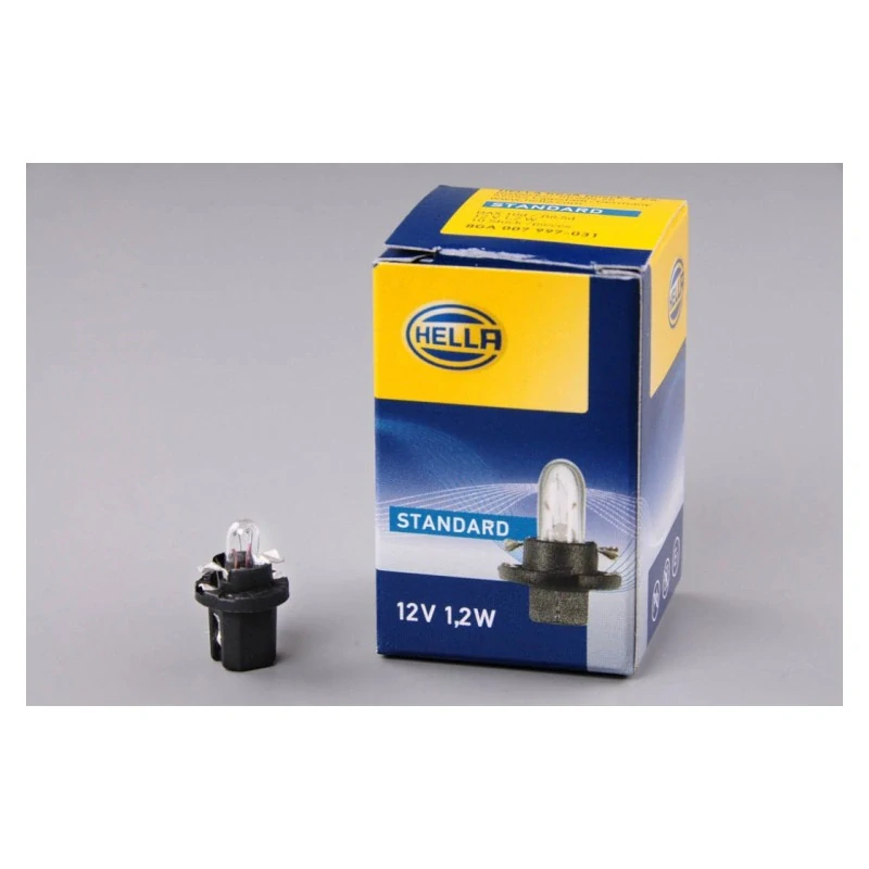 Žárovka HELLA 12V 1,2W B8,5d plast