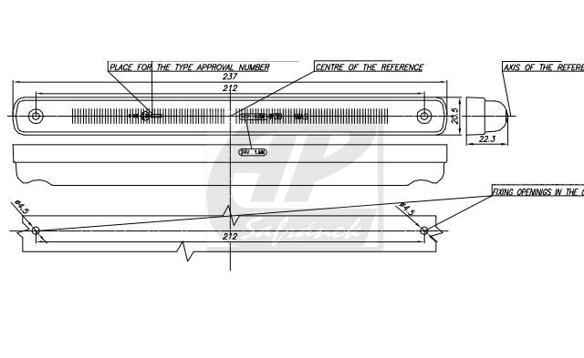 W38/184 LED Pozička červená 12/24V