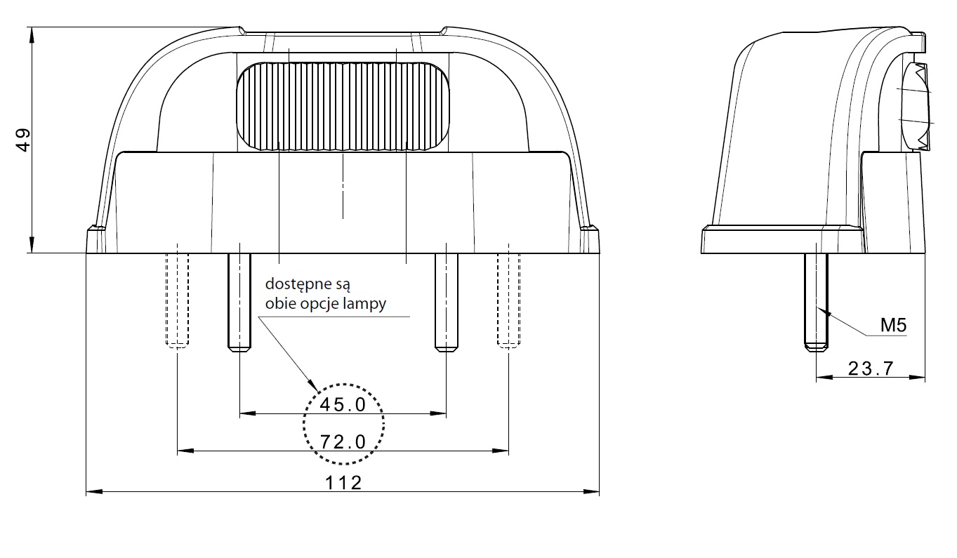 Osvětlení SPZ LED FT-260 12/24 V